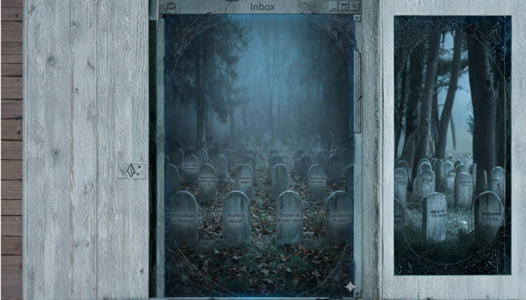 Cementerio de mensajes de venta en LinkedIn — por qué la prospección en frío fracasa